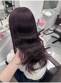 ブリーチなしダブルカラー韓国ラベンダーグレージュ