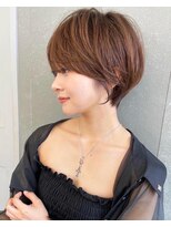 ロンド マーレ 天神大名店(Lond mare) ホワイトグレージュ/ミニウルフ/デジタルパーマ/丸型/顔まわり