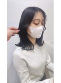 【艶感★シースルーバング】韓国 髪型 大人可愛いくびれ巻き髪