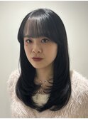韓国風レイヤーカット/レイヤーカット/セミロングレイヤー