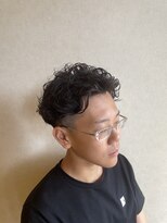 浪漫館 アールズコート(R's Court)&nbsp;フェードオールバックパーマ @木原 9.30