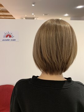 アズールサン 草加西口店(azule-sun) トリプルカラー,グレージュカラー,クールショート【草加】