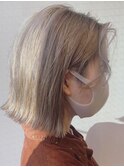 髪質改善ブリーチ×シルバーベージュ