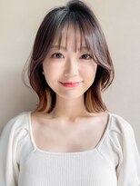 アグノス 青山(Agnos)&nbsp;小顔ナチュラルカール艶感ココアベージュ黒髪エアリーカール