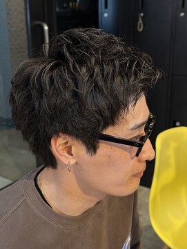 ルーメン 岐阜(ROOO MEN) メンズスパイキーショートカットルーズパーマ