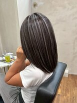 ヘアプレイスソル (HAIR PLACE SoL)&nbsp;ハイライトカラー/グレージュカラー/セミロング
