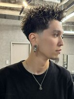 エルマーク メンズパーマ 心斎橋(L-MARK)&nbsp;スパイキーショート/アップバング/ツーブロック/メンズ