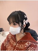 お出かけ用♪編み込みヘアアレンジ