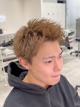 ルースト 南堀江店(ROOST) MEN'S/リバースセンターパート/ニュアンスパーマ/南堀江