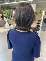 ローネス 銀座(LONESS)&nbsp;レイヤーボブグレージュ大人ボブ20代30代40代くびれボブレイヤー