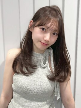 エヌアイ オモテサンドウ(ni omotesando) 上品可愛い＊横顔も盛れるワンカールレイヤー＆オリーブベージュ