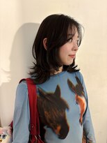 チクロヘアー(Ticro hair)&nbsp;レイヤーカット　ミディアムレイヤー　福岡天神