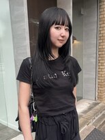 クプラ(Qpula) 透け感ブラック × ロングレイヤー