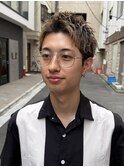 ニュアンスパーマニュアンスウルフダウンバングスペインカール