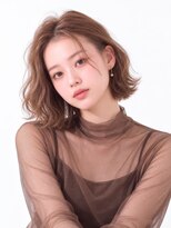 ルービック 豊中(Rubik's)&nbsp;ふんわり外ハネボブ×センターパートで大人可愛い