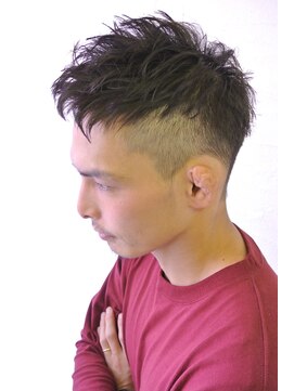 ムーンジェジェ(moon jeje) 雰囲気抜群！スパイキーツーブロックショート★  藤原