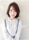 イメチェンど大人可愛いどの骨格も世代もいける小顔Ａラインボブ