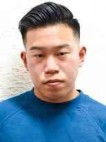 メリケンバーバーショップ コウベ(MERICAN BARBERSHOP KOBE)&nbsp;ショートレイヤーかき上げソフトツーブロックビジネス