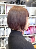 キャラ シャローネ 池袋(Chara Chalone)&nbsp;大人可愛いインナーショートボブ　ピンク【池袋/ボブ/ショート】