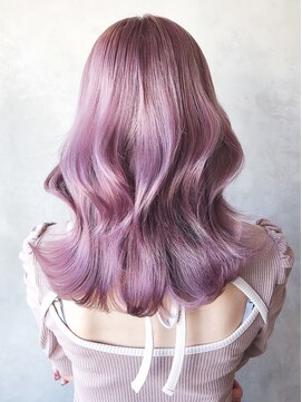 アルバム 渋谷パルコ(ALBUM) ピンクラベンダー_グレージュカラーボブウルフ_ba352621