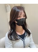 【韓国風】くびれミディアム #レイヤーカット