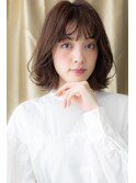 シルキーベージュくせ毛風大人ボブパーマ308Y北浦和20代30代40代