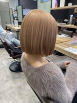 デバイス 東川口(DEVICE)&nbsp;切りっぱなしボブ　ブロンドベージュ　ブリーチ２回～