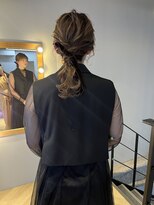 ヌープヘアーアイス(NUUP.hair ici)&nbsp;大人気！ドレスヘアポニーテール二次会モテ髪