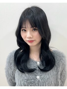 ワン バイ ジエクト(One by The Ect) レイヤーロングに合わせカットフルバングエアリーロング