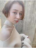 ハンサムショート×シアーベージュ☆