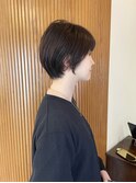 ショート×グレイッシュピンク【横浜/横浜駅】