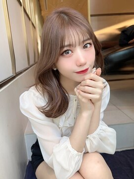 アフロートリノ(AFLOAT Leino) 大人可愛いくびれミディアムレイヤー　顔まわり前髪似合わせ#