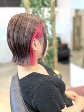 ノチ(Noci) イヤリングカラー/ショッキングピンク/カシスピンク切りっぱなし