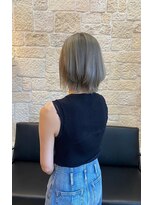 ヴァン カウンシル 川口店(VAN COUNCIL)&nbsp;くびレイヤー×透明感カラー艶髪ハイトーングレージュ/シルバー1