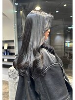 ヲタク(wotaku.)&nbsp;ブルーブラック韓国ヘアーダークグレー暗髪カラー髪質改善艶髪