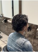 大人男性ナチュラルパーマビジカジ清潔感