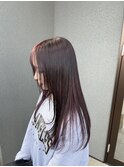 ブリーチなし暖色カラー/レイヤースタイル