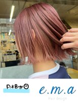 エマヘアデザイン(e.m.a Hair design)&nbsp;ピンクベージュカラー