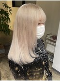 ホワイトブロンド ホワイトヘア ハイトーンカラー 名古屋
