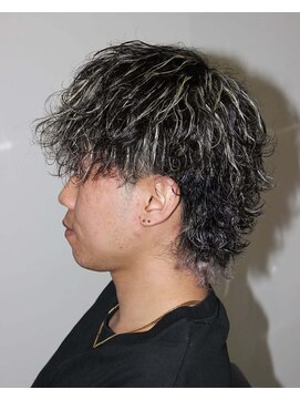 ウエストバーバーショップ(WEST BARBER SHOP) 波巻きマッシュウルフ