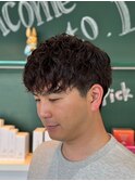 【くせ毛風パーマ×マッシュ】