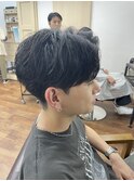 刈り上げセンターパート