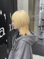 ハイライト/マッシュパーマ/ウルフ/アッシュブラック/渋谷駅