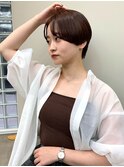 ハンサムショート/ショートカット/ピンクラベンダー