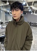 メンズマッシュ×スパイラルパーマ 【鎌田 隆雅】