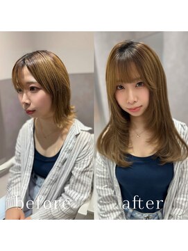 サロウィン 静岡 呉服町通り店(SALOWIN) アッシュカラーハイレイヤーカット＊#静岡エクステ#レイヤー