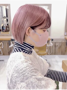キース ヘアアンドメイク 恵比寿(kith. hair&make) ブリーチありハイトーンピンクカラー髪質改善恵比寿