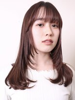 ヨファヘアー 岡本店(YOFA hair)&nbsp;似合わせカット大人ガーリーミディアムレイヤーカット0201