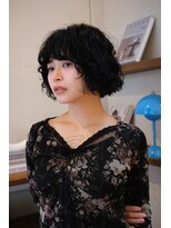 マッシュ 北堀江(MASHU)&nbsp;ボブパーマ　顔まわりレイヤー　ミニボブ