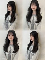 アクシス 栄店(`AXIS)&nbsp;森崎ワンホンレイヤー/ミルクティーブロンド/ダークブルー/栄